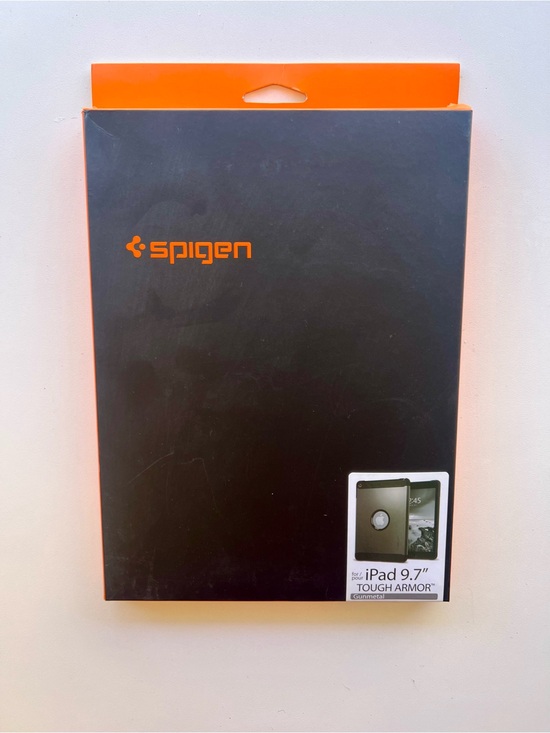 Spigen Other - Spigen Tough Armor iPad 9.7 Case - Black and Orange Packaging